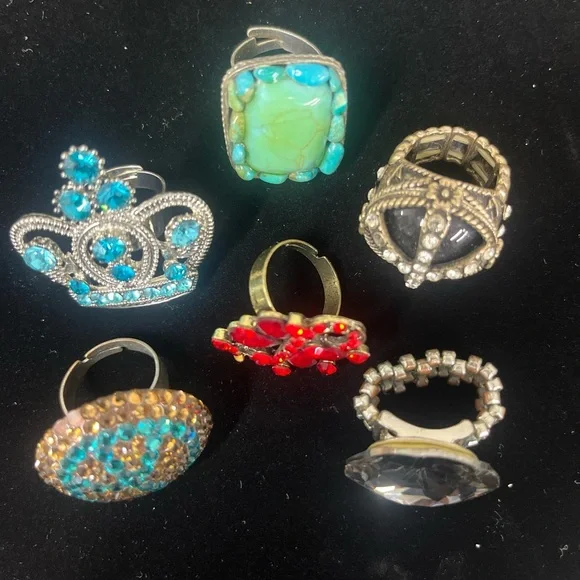 BUNDLE OF 6 RINGS - Picture 6 of 7